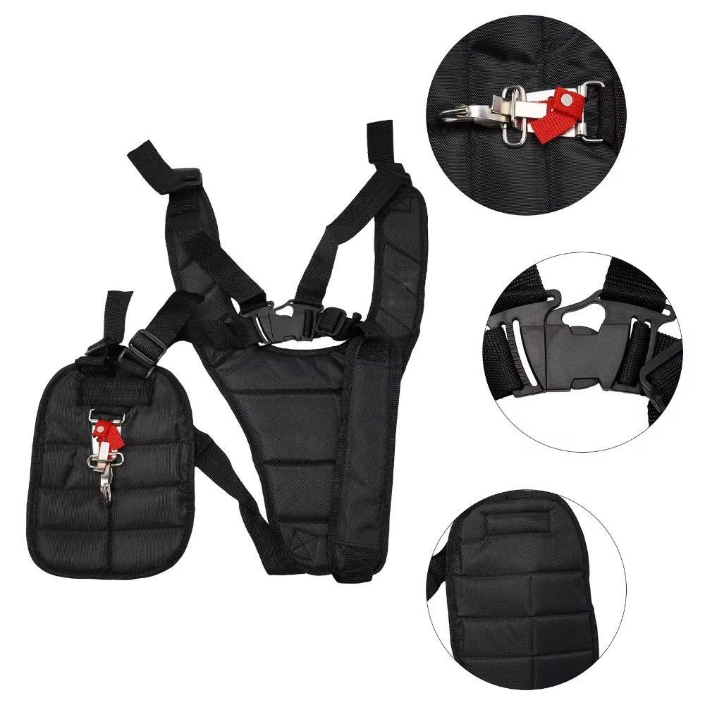 HWAIDY 1 Dây Đeo Vai Đôi Máy Cắt Cỏ Có Thể Điều Chỉnh, Đa Năng Cho Máy Cắt Bàn Chải Whipper Tông Đơ Đen