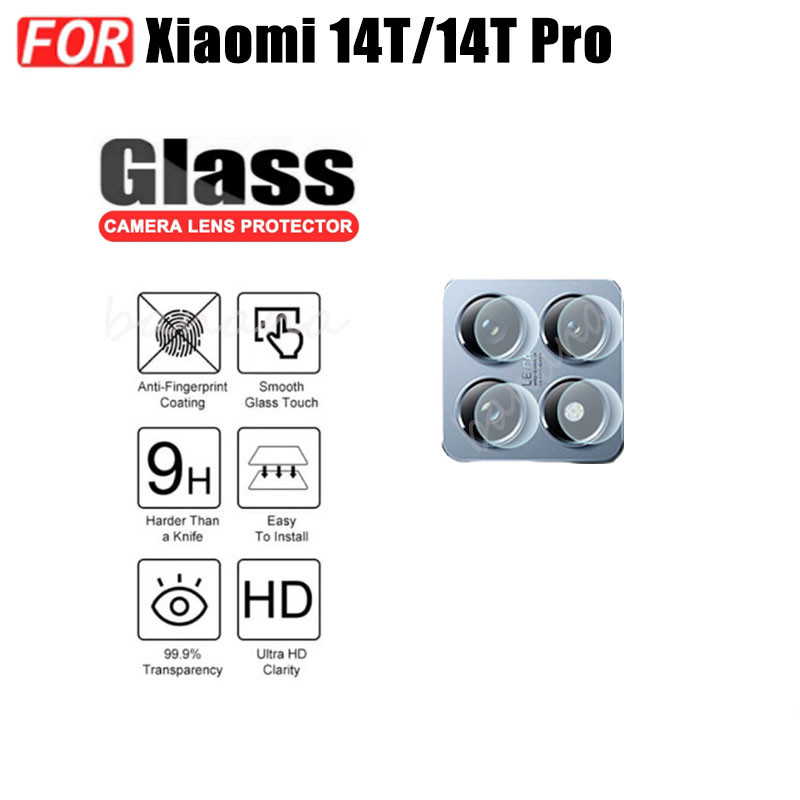 Kính cường lực gốm 3 TRONG 1 Xiaomi 14T Pro cho Xiaomi 14T 5G Ống kính máy ảnh Kính bảo vệ màn hình và phim mặt sau