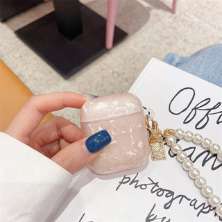 Họa tiết vỏ + vòng tay ngọc trai cho AirPods 1/2/3/Pro/Pro2/Pro3/4