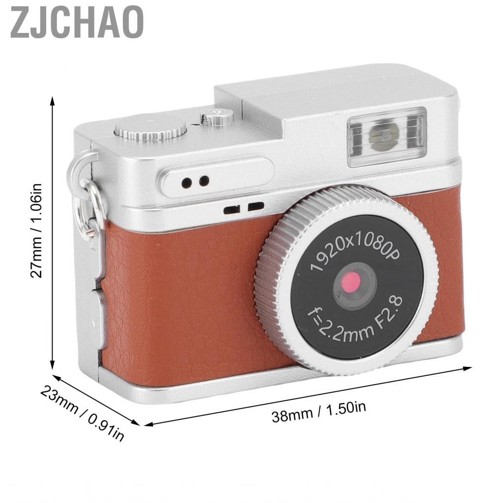Zjchao Máy ảnh kỹ thuật số retro của Bewinner 1080p FHD Keychain với màn hình màu 0,96 inch được tích hợp trong bộ lọc 6 bộ lọc Vlogging di chuyển di động cho người mới bắt đầu (màu xanh lá cây)