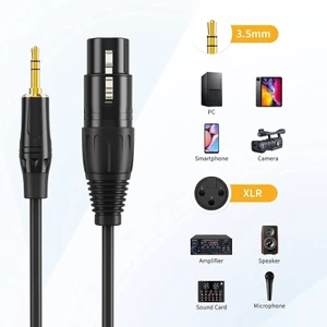 Cáp thính giác BTM HIFI Sound 3 5mm TRS Nam sang 3Pin Cân bằng cho lớp Studio