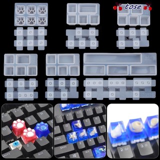 TOSE Key Cap Khuôn nhựa DIY UV Epoxy Crystal Resin Dụng cụ làm
