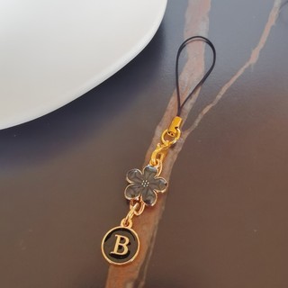 1 Hộp đựng điện thoại di động chữ hoa sáng tạo có dây buộc / Mặt dây chuyền điện thoại di động 26 chữ cái châu Âu và Mỹ / Trang trí điện thoại di động / Quà tặng lý tưởng cho tất cả các lễ hội