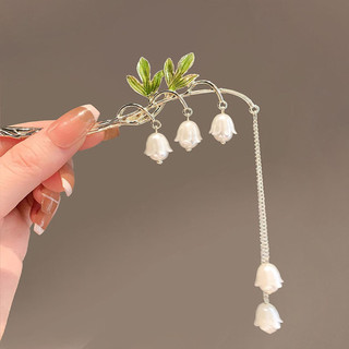 Hoa Tóc Tua Rua Vintage dùng cho Chignon và Tạo Kiểu, Phù hợp cho Nữ và Bé Gái