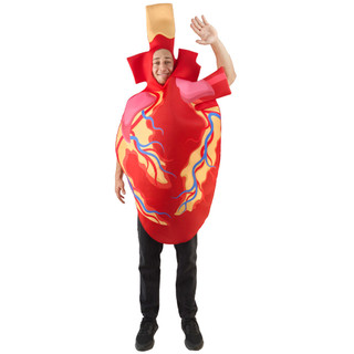 Trang phục trái tim cơ quan Đồ cosplay hình trái tim cho người lớn, phù hợp Halloween và sân khấu giáo dục