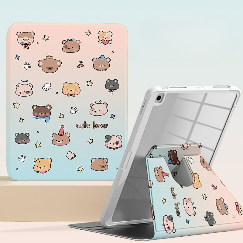 Ốp bảo vệ cho Samsung Galaxy S10 FE + S7 + / S8 + / S7FE S9 FE + Tab S6 lite 2024 S10ULTRA A9 + Tab A7 lite 8.7inch Vỏ máy tính bảng xoay 360 độ