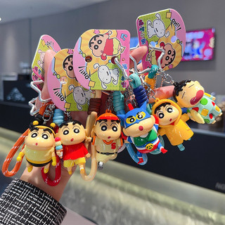 Móc khóa hoạt hình Crayon Shin-Chan - Mặt dây chuyền siêu nhân bóng chày Anime cho trò chơi