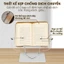 Giá Đỡ Sách , Giá Kê Sách Đế Xoay 360 Độ, Đỡ Điện Thoại, Ipad, Bảng Vẽ Có Kẹp Sách Bằng Gỗ, Thép Carbon
