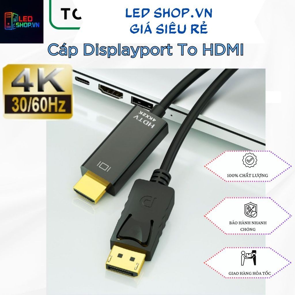 Dây Displayport Sang HDMI 4K