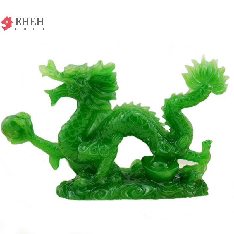 [EHEH] Tượng Rồng Vàng May Mắn Hai Cung Hoàng Đạo Trung Quốc Trang Trí Bàn Làm Việc vn