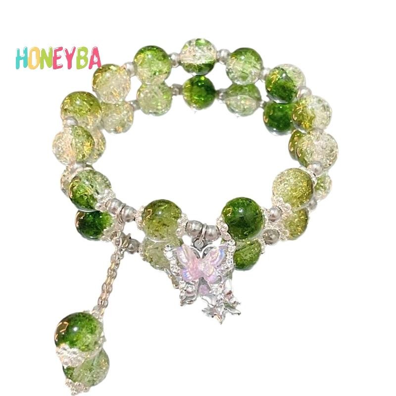 < Honeyba > Nhẹ Sang Trọng Ngọt Ngào sel Vòng Tay Nữ Thời Trang Bé Gái Giả Tưởng Đính Hạt Dây Đàn Hồi Vòng Tay Phụ Kiện Trang Sức Quà Tặng