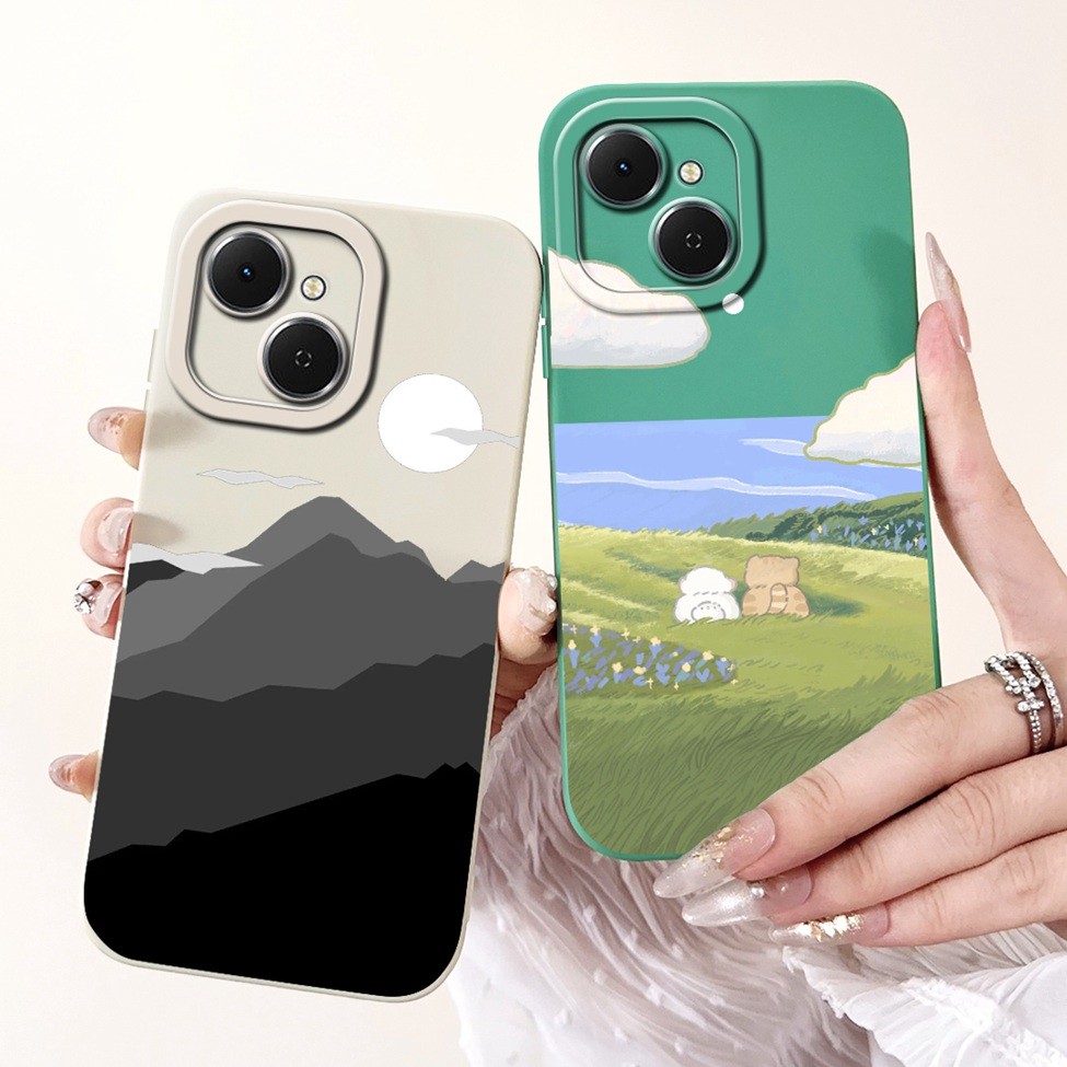 Ốp Lưng Tecno Spark 40C Mèo Dễ Thương Gấu Trúc Thẩm Mỹ Thời Trang Hoa Tình Yêu Ốp Lưng Techno Spark 40C Vỏ Điện Thoại