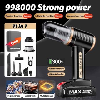 Máy hút bụi ô tô không dây 95000Pa Đức Creta cầm tay nhỏ gọn lực hút mạnh không chổi than sạc USB tiện lợi 2025