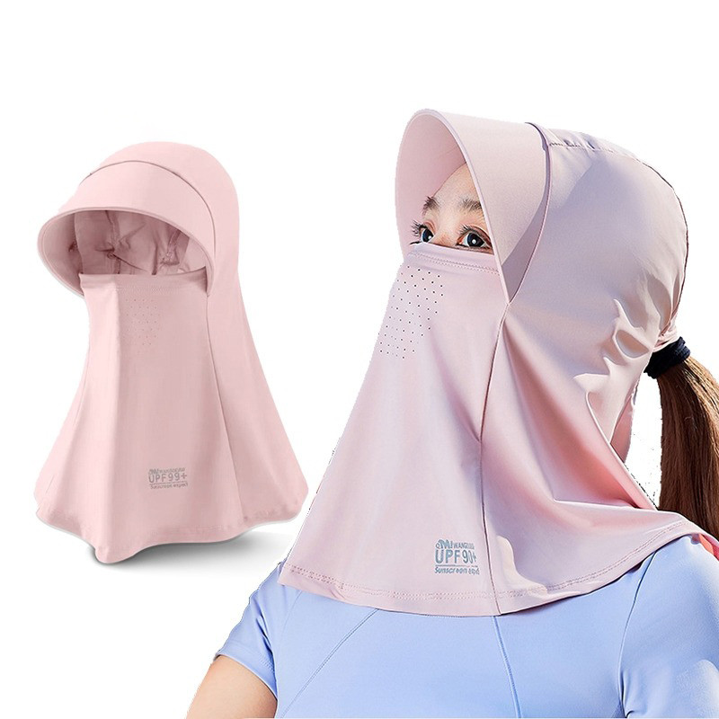 Musion UV Protection Ice Silk Face Mask Chống nắng Mũ có thể giặt thoáng khí cho những cuộc phiêu lưu ngoài trời