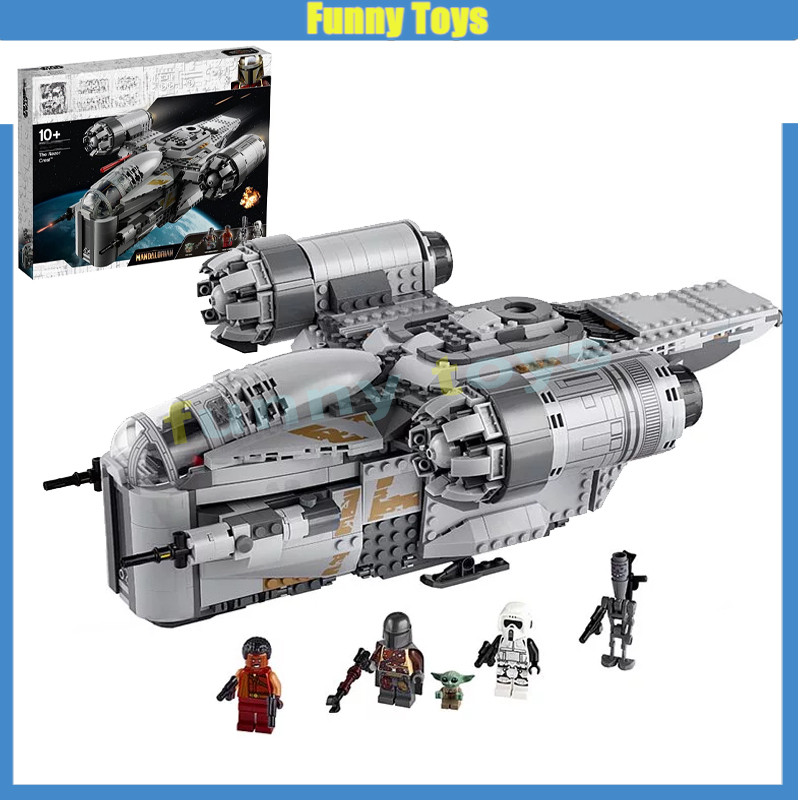 75292 Khối xây dựng Razor Crest Tàu vũ trụ Mandalorian, IG-11, Baby ...