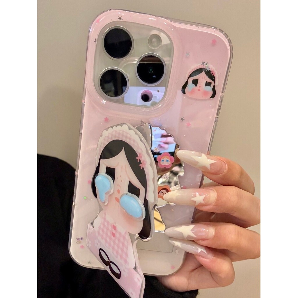 【✨Spot】[Ốp điện thoại trẻ em khóc màu hồng]ốp lưng iphone 16pro /Apple 15promax /14plus, chống sốc