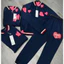 Bộ Thu Đông Áo Khoác Quần Jogger Iu Ni Quy Lô Phối Bo Trắng Đỏ KCloset Set Thể Thao Chất Cotton Co Giãn NA971