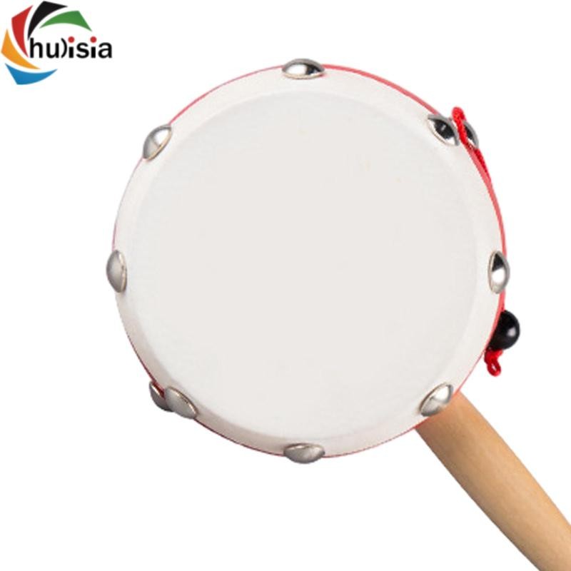 chulisia Trống Tay Trẻ Em Tập Đi Bằng Gỗ Nhạc Lục Lạc Mini Bộ Gõ Nhạc Cụ Bé Trai Bé Gái Trẻ Sơ Sinh Lắc Đồ Chơi Lục Lạc Trống Đồ Chơi