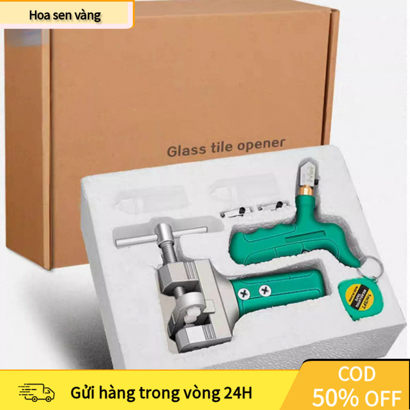 【24H】Bộ Dao Cắt Kính Gạch Men + Kẹp Tách – Cắt Gạch, Cắt Gương, Kính Đa Năng Cao Cấp
