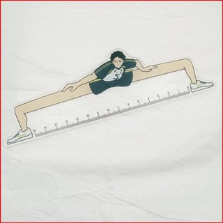 GC9 Haikyuu!! Sáng Tạo Dài Chân Anime Trường Quà Tặng Cho Trẻ Em Học Sinh Văn Phòng Phẩm 15cm Thước Thẳng Vuông Thước