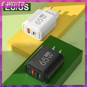 E-WOITD 65W USB Type-C GaN Sạc Điện Thoại Dành Cho Huawei PD Du Lịch Power Adapter QC3.0 Cho Máy Tính Bảng HNVN