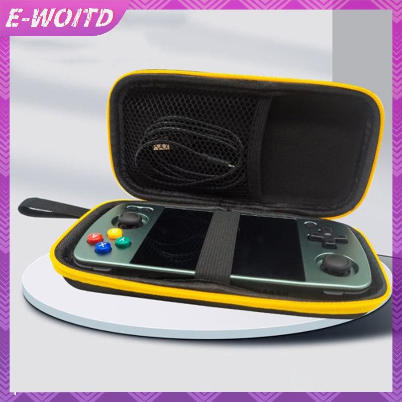 E-WOITD RG405M Đen Ốp Lưng Retro Cầm Tay Trò Chơi Điện Tử Màn Hình Chống Thấm Nước Mang Theo Túi Retro Video Game Console E-WOITD