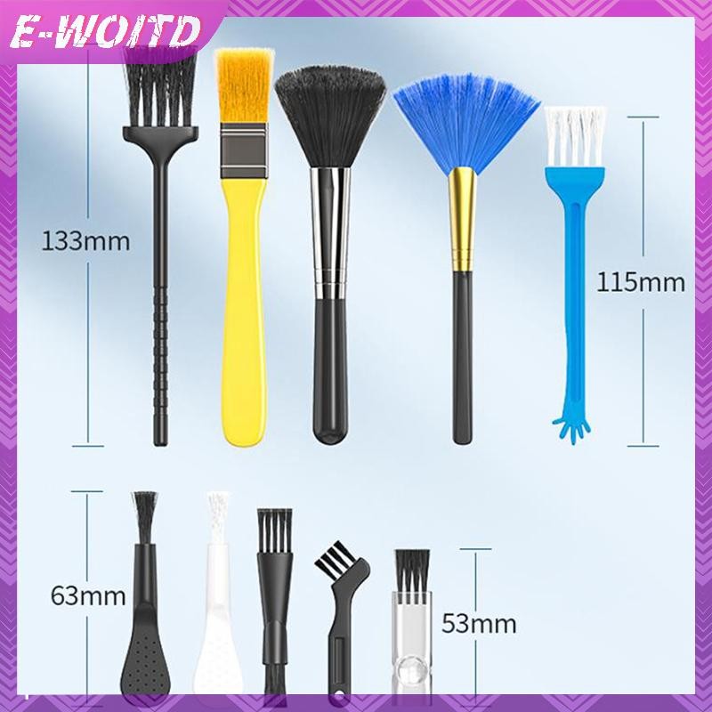 E-woitd 10 Chiếc Bàn Phím Làm Sạch Bộ Bàn Chải Bụi Chống Tĩnh Điện Cho Laptop Hộ Gia Đình Dụng Cụ Vệ Sinh HNVN