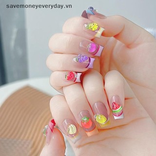 [savemoneyeveryday] 30 Cái Hỗn Hợp Hình Trái Cây Trang Trí Móng Tay Lập Thể Nho Dâu Tây Yêu Thích Phụ Kiện Móng Tay Tranh Móng Tay Salon Móng Tay DIY [vn]