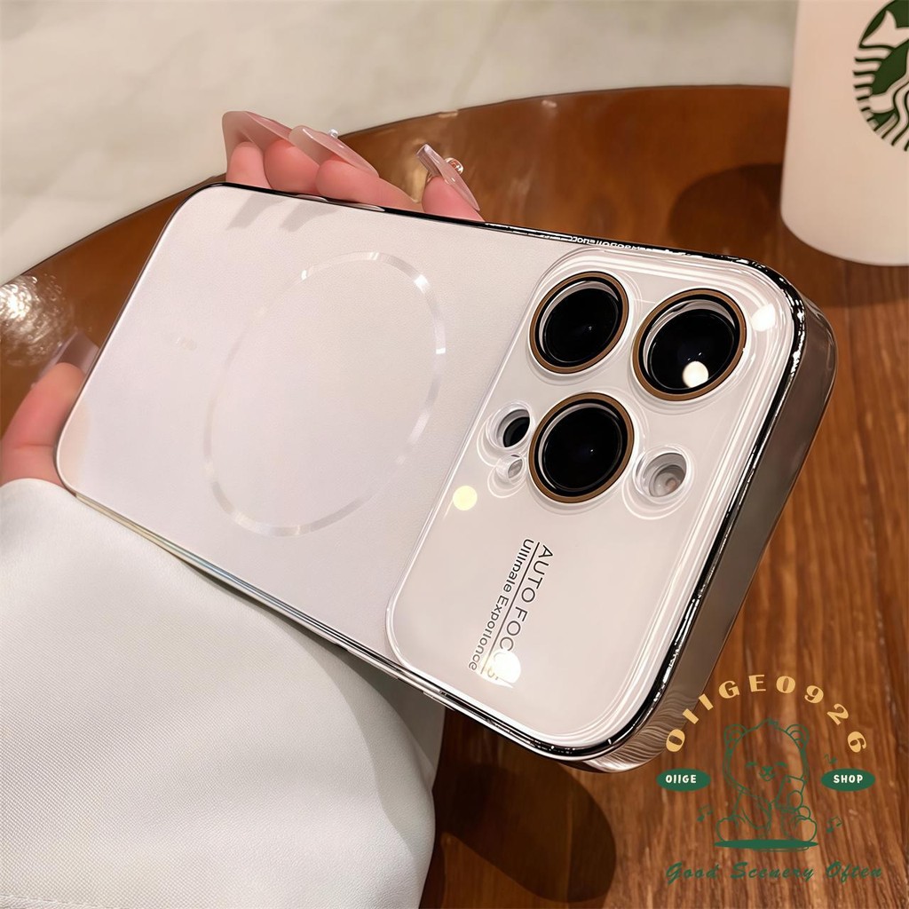 Ốp điện thoại từ tính mờ AG acrylic iphone16 Pro Max 15 14 13 12 11 cho vỏ iPhone PC + TPU Vỏ cứng chống sốc