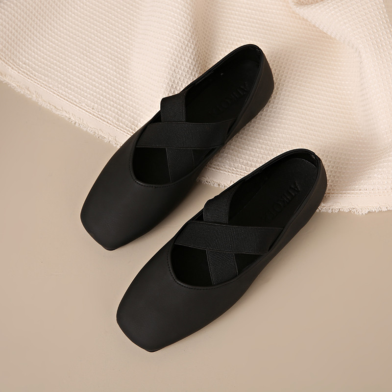 Giày Đế Bằng Nữ Atikota Slip-on Thời Trang Chống Trơn Trượt Thoải Mái Nhẹ Tối Giản Đế Bằng Thường Ngày