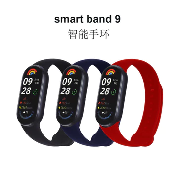 Vòng tay thông minh M9 tập thể dục nhịp tim huyết áp đo giấc ngủ bước theo dõi sức khỏe thông tin vòng tay điện tử thời tiết xuyên biên giới