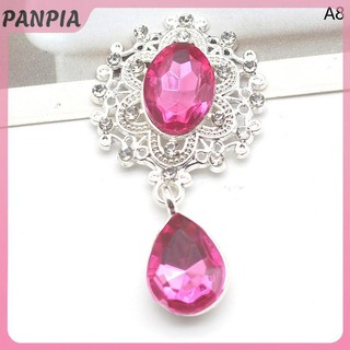 PANPIA-Shining Trâm 45 * 25mm Pha Lê Phụ Kiện Thời Trang Tuyệt Đẹp Đám Cưới Lời Mời Ngày Lễ Trang Trí Sáng Tạo