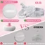 Bộ phấn và hộp đựng bột cơ thể, bột chống bụi cho phụ nữ Hộp đựng bột dạng lỏng cho bé và đồ trang điểm khô ướt