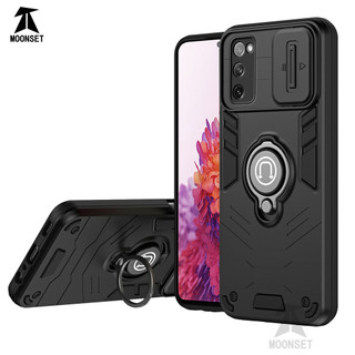 Dành Cho Samsung S20 FE 5G Ốp điện thoại Có Chân Đế Giáp Lưng TPU Mềm Edge Bảo Vệ Ống Kính Máy Ảnh Chống Sốc Mỏng Bao
