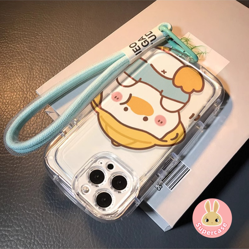Ốp Điện Thoại Vịt Vàng Dễ Thương Cho Redmi K80 K70 K70E Pro Ultra 15 Note 15 14 Pro Plus Turbo 4 Pro 5G 4G Vỏ Mềm Chống Rơi Vỏ Chống Sốc Có Vòng Tay Chống Mất