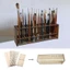 Giá đỡ bàn chải sơn JUNYUE88US, khung gỗ Giá cọ màu nước gia đình, Chủ nghĩa tối giản có thể tháo rời 67 lỗ Tiết kiệm không gian Bàn sắp xếp Bàn chải sơn
