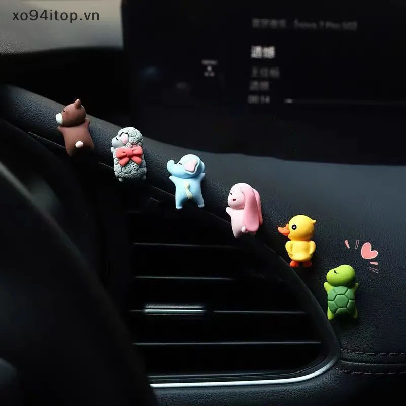 Xoitop 6 Cái / bộ Rùa Nằm Dễ Thương Ngộ nghĩnh Trang Trí Nội Thất Ô Tô Tự Động Điều Khiển Trung Tâm Gương Chiếu Hậu Đồ Trang Trí Cho Phụ Kiện Ô Tô Việt Nam