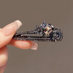Mauropoli [Sẵn Sàng] Kẹp Tóc Hoa Nổ Kẹp Trán Nhỏ Tinh Tế Mỏ Vịt Nhỏ Kẹp Bên Kẹp Kim Cương Giả Bên Kẹp Tóc Top Kẹp Phụ Kiện Tóc