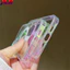 Ốp lưng từ tính trong suốt phản quang Laser cho iPhone 16 15 14 Pro Max Plus 13 12 11 XR XS 7 8 SE 2022 2020 Vỏ cứng chống sốc