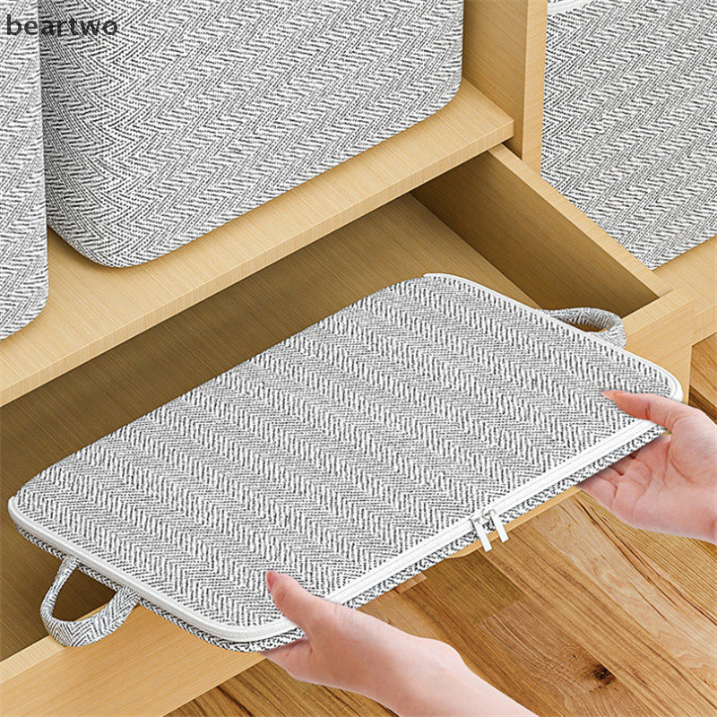 < Beartwo > Túi đựng quần áo dung tích lớn Chăn Duvet Túi Sorg Chống bụi Quần áo Sorg Túi đựng đồ gia dụng Giỏ đựng đồ đẹp