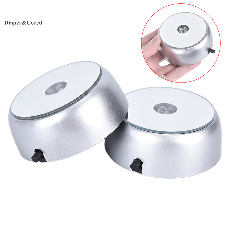 Diaper & CORED 1pc 4 đèn LED Đế phát sáng Ánh sáng Kính pha lê Hiển thị ...