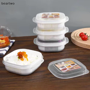 < Beartwo > Hộp Bảo Quản Thực Phẩm Cơm Trái Cây Bảo Quản Hộp Đựng Lò Vi Sóng Heag Tủ Lạnh Tủ Đông Bảo Quản Đóng Gói Thịt Dụng Cụ Nhà Bếp Đẹp