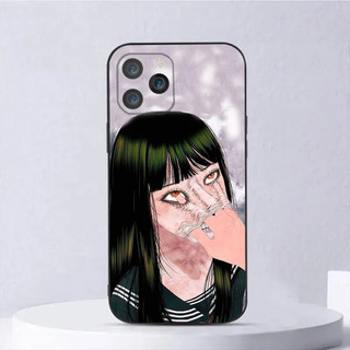 Ốp Điện Thoại TK-1 Tomie Junji Ito Cho iPhone 17,15,14,13,12,11, Pro, Max, Plus, Mini, X, XS, XR, 87,6, S, Plus, SE Vỏ Đen Mềm kz0