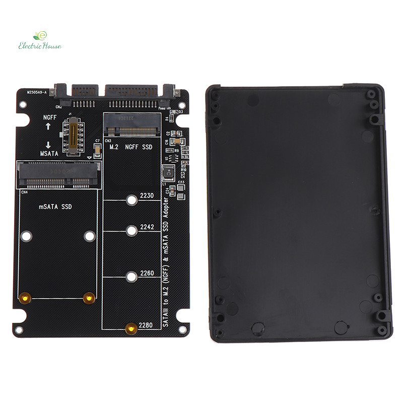 [Nhà Điện] NGFF Sang SATA 3 HDD Enclosure MSATA SSD Adapter M.2 SATA Protocol Adapter Board mới