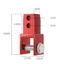 Giảm xóc sau ESSENCEH, Nhôm 6 màu CNC Xe máy Booster, Phụ kiện sửa đổi chất lượng cao Phụ kiện xe điện