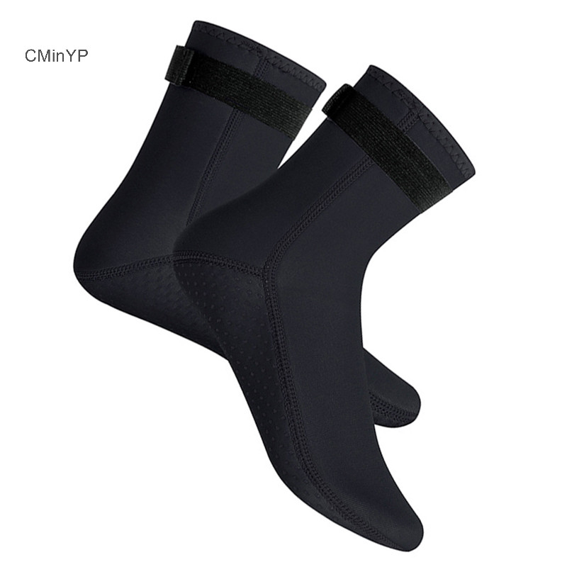 Cminyp 3mm neoprene tất lặn chống trơn trượt, giữ ấm, đi biển/lướt sóng, unisex