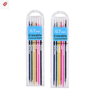 Alik 1 Hộp 0.7mm Bút Chì Cơ Màu Đổ Lại Chì Xóa Được Sinh Viên Văn Phòng Phẩm VN