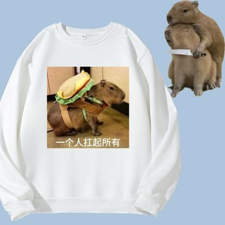 2024 Thời Trang Động Vật Dễ Thương Capybara Trẻ Em Áo Dài Tay Hoạt Hình Áo Cho Bé Trai Và Trẻ Tập Đi