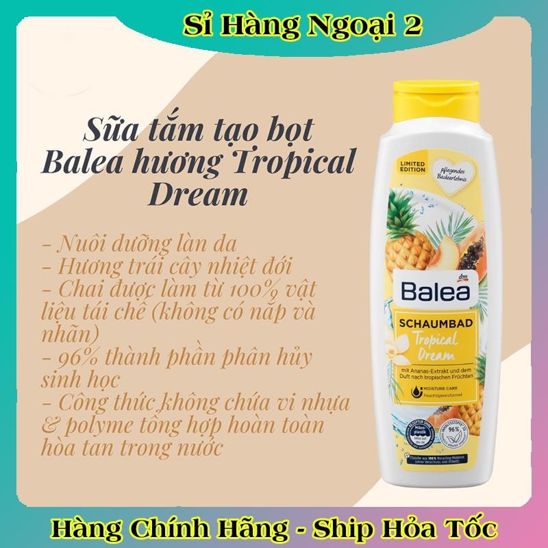 [Mẫu mới nhất] Sữa tắm Balea Đức 750ml các mùi hương
