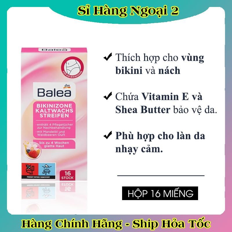 Miếng tẩy lông mặt, ria mép, lông mày, bikini Balea của Đức - Date mới Đủ Bill (Shop có che tên SP)
